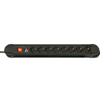 Lindy 73104 strāvas pagarinātājs 8 maiņstrāvas kontaktligzdas Iekštelpām Melns