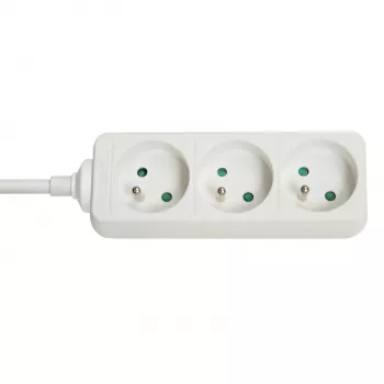 Lindy 73120 strāvas pagarinātājs 3 maiņstrāvas kontaktligzdas(-u) Iekštelpām Balts