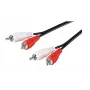 Microconnect AUDCC025 audio kabelis 2,5 m 2 x RCA Melns