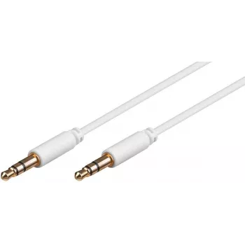 Microconnect AUDLL1.5W audio kabelis 1,5 m 3,5 mm Balts