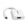 StarTech.com Mini DisplayPort uz HDMI adapteris - mDP uz HDMI video pārveidotājs - 1080p - Mini DP vai Thunderbolt 1/2 Mac/PC uz HDMI monitoru/displeju/TV - pasīvs mDP 1.2 uz HDMI pārejas kabelis - balts