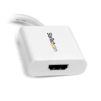 StarTech.com Mini DisplayPort uz HDMI adapteris - mDP uz HDMI video pārveidotājs - 1080p - Mini DP vai Thunderbolt 1/2 Mac/PC uz HDMI monitoru/displeju/TV - pasīvs mDP 1.2 uz HDMI pārejas kabelis - balts