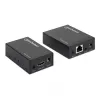 Manhattan HDMI 1080p signāla pagarinātāja komplekts caur Ethernet, līdz 50 m ar vienu Cat6 kabeli, raidītāja un uztvērēja moduļi, IS atbalsts, trīs gadu garantija