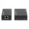 Manhattan HDMI 1080p signāla pagarinātāja komplekts caur Ethernet, līdz 50 m ar vienu Cat6 kabeli, raidītāja un uztvērēja moduļi, IS atbalsts, trīs gadu garantija