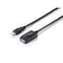 Equip USB 2.0 Type A aktīvs pagarinātāja kabelis, vīr. – siev., 15 m