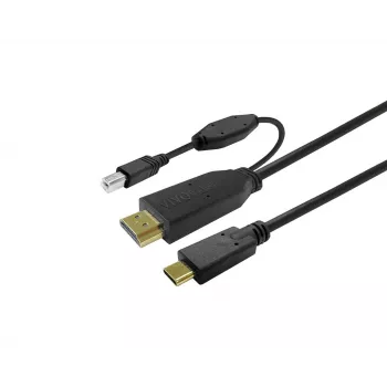 Vivolink PROUSBCHDMIUSBB5 USB kabelis USB 3.2 Gen 1 (3.1 Gen 1) 5 m USB C Melns