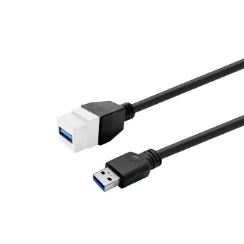 VivoLink USB 3.0 Type-A sieviešu–sieviešu adaptera kabelis PROKEYUSB3AFM2W, balts