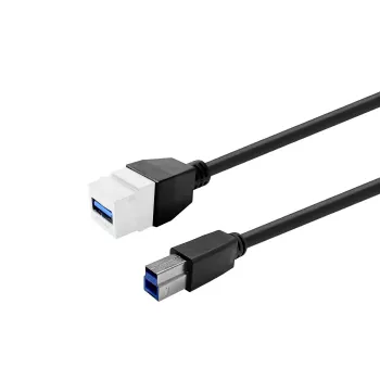 VivoLink USB 3.0 Type-A pagarinātāja kabelis, sieviešu-sieviešu, balts, PROKEYUSB3AFBM5W