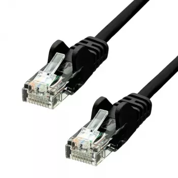 Tīkla vads ProXtend CAT5e U/UTP CCA PVC Melns 0.25m