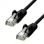 Tīkla vads ProXtend CAT5e U/UTP CCA PVC Melns 0.25m