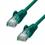 Tīkla kabelis ProXtend CAT5e U/UTP CCA PVC zaļš 0.25m