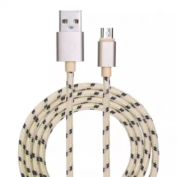 USB kabelis Garbot C-05-10194 1m USB A Micro-USB B zelta krāsā