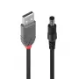 Adaptera kabelis USB A vīr. - DC 5.5/2.1 mm vīr. Lindy 70268