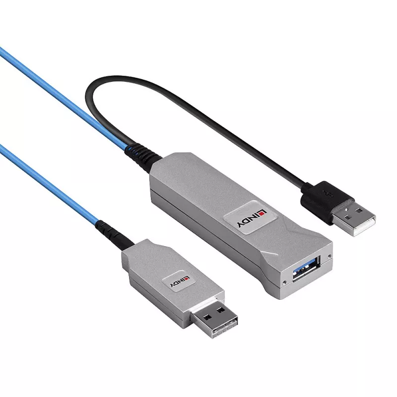 Lindy 30 m optiskās šķiedras USB 3.0 kabelis