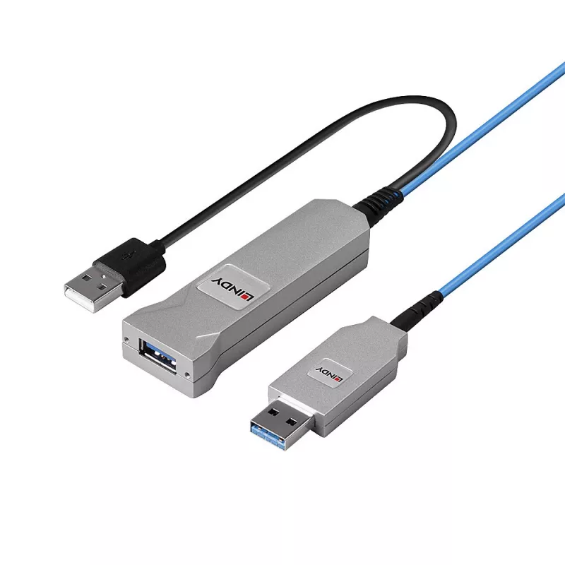 Lindy 30 m optiskās šķiedras USB 3.0 kabelis