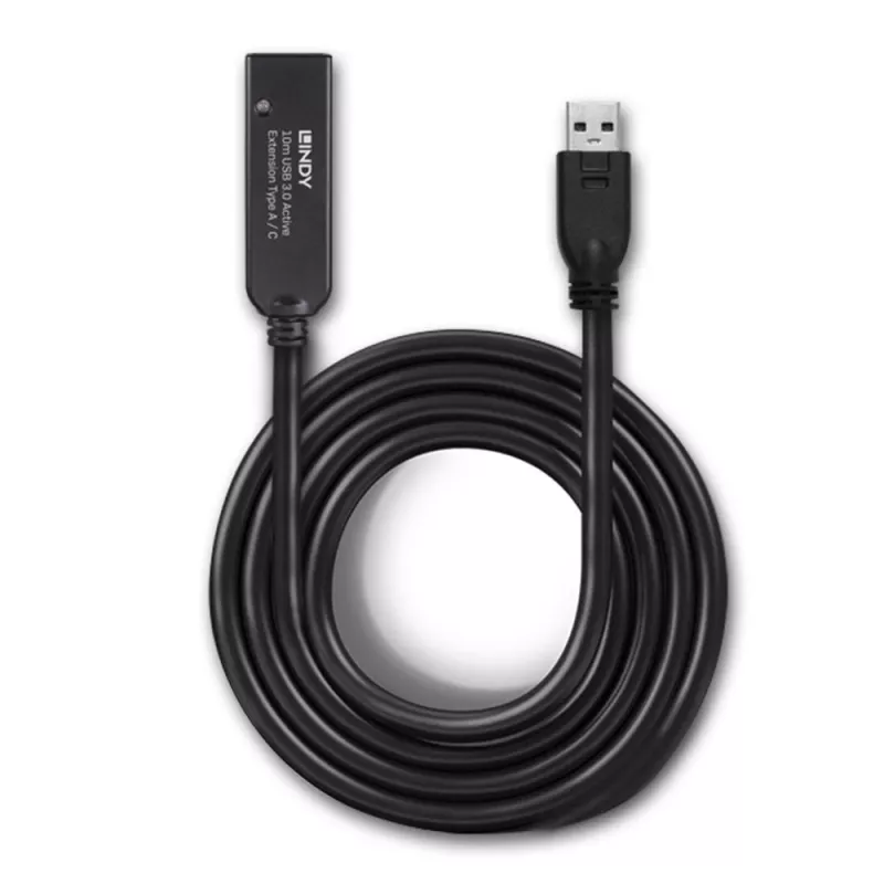 Lindy 10m USB 3.0 aktīvais pagarinātājs Type A uz C