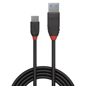 Lindy 36914 USB kabelis USB 3.2 Gen 1 (3.1 Gen 1) 0,15 m USB C USB A Melns