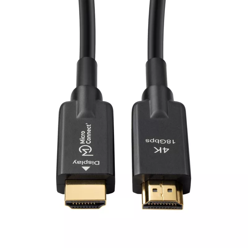 Microconnect HDM191950V2.0AOP HDMI kabelis 50 m HDMI Type A (Standard) Melns