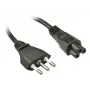 Lindy 2m, CEI23-16-VII - IEC 320 C5 melns C5 savienotājs