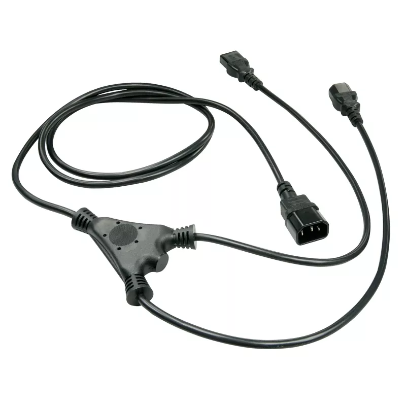Lindy 2m IEC sadalītāja kabelis IEC C14 uz 2 x IEC C13