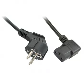 Lindy 30302 strāvas kabelis melns 3 m CEE7/7 IEC 320