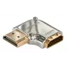 Lindy CROMO HDMI vīriešu-uz-sieviešu 90 grādu taisna leņķa adapteris - labais