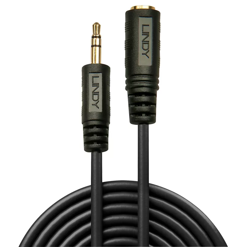 Lindy 5m Premium Audio 3.5mm Jack pagarinātāja kabelis