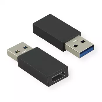 Adapter USB 3.2 Gen 1 VALUE Type A - C M/F Melns