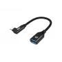 Conceptronic ABBY19B USB 3.2 Gen 2 90° leņķveida uz USB-A OTG adapteris