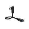 Conceptronic ABBY19B USB 3.2 Gen 2 90° leņķveida uz USB-A OTG adapteris