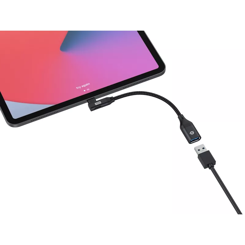 Conceptronic ABBY19B USB 3.2 Gen 2 90° leņķveida uz USB-A OTG adapteris
