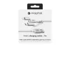mophie Charge and Sync kabelis- USB-A to Micro/USB-C/LTG- 1M- Balts
