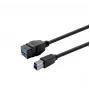 VivoLink USB 3.0 A-to-A pagarinātājs PROKEYUSB3AFBM1B Melns, sieviešu-sieviešu, 1 m