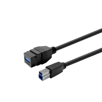 VivoLink USB 3.0 Type-A uz Type-A pagarinājuma kabelis PROKEYUSB3AFBM2B, 2 m, melns