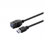 USB 3.0 pagarinātāja kabelis VivoLink PROKEYUSB3AFM5B — A tipa ligzda uz A tipa spraudnis, 5 m, melns