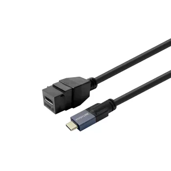 USB-C vīrišķā–sievišķā kabelis VivoLink PROKEYUSBCFM2B 2m — pagarinātāja kabelis, USB-C vīrišķais–sievišķais