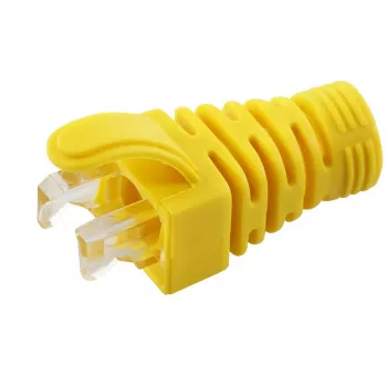 MicroConnect CONB65Y sprieguma atslogošanas apvalks Cat5e/Cat6/Cat6A kabeļiem līdz 6,5 mm, dzeltens