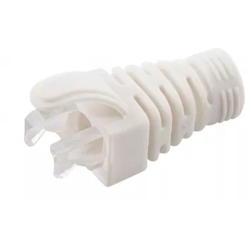 MicroConnect CONB65W sprieguma samazināšanas uzmava Cat5e/Cat6/Cat6A kabeļiem līdz 6,5 mm, balta