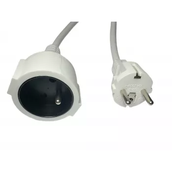 Strāvas pagarinātājs MicroConnect MC-PE0200FRW 2 m 16 A, iezemēts, IEC savienotājs