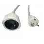 Strāvas pagarinātājs MicroConnect MC-PE0200FRW 2 m 16 A, iezemēts, IEC savienotājs