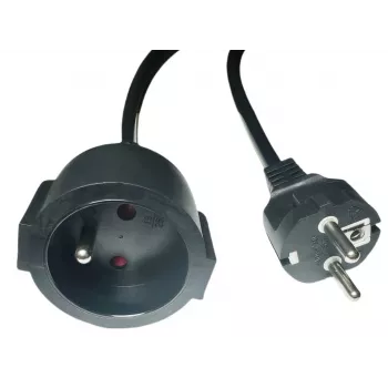 Strāvas pagarinātājs MicroConnect MC-PE0300FRB 3 m, ES kontaktdakša, IEC ligzda (mātīte)