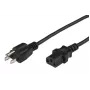 Microconnect PE110401 strāvas kabelis, melns, 1 m, C13 savienotājs, B tipa strāvas spraudnis