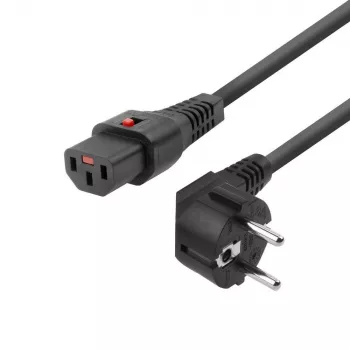 Strāvas vads MicroConnect MC-SCHC13-1 Schuko CEE 7/7 vīrišķais uz IEC C13, 1,0 m