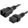 Strāvas kabelis MicroConnect MC-C19C20LOCK-1.5M — C19 uz C20 ar IEC fiksatoru, 1,5 m