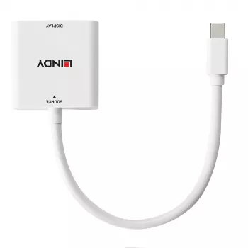 Lindy Mini DisplayPort–DVI pārveidotājs 0,18 m Mini DisplayPort DVI-I