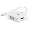 Lindy Mini DisplayPort 1.2 uz HDMI 1.4, DVI un VGA pārveidotājs