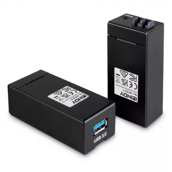 AV raidītājs un uztvērējs Lindy 200m Fibre Optic USB 3.0 Extender