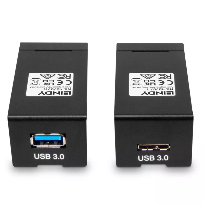 AV raidītājs un uztvērējs Lindy 200m Fibre Optic USB 3.0 Extender