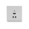 Lindy 70m Cat.6 HDMI 4K60, IR un RS-232 HDBaseT UK sienas plāksnes pagarinātājs, raidītājs
