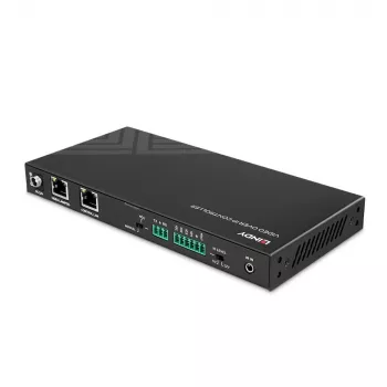 AV retranslators Lindy 4K30 HDMI un USB over IP sistēmas kontrolieris 3840 x 2160 pikseļi